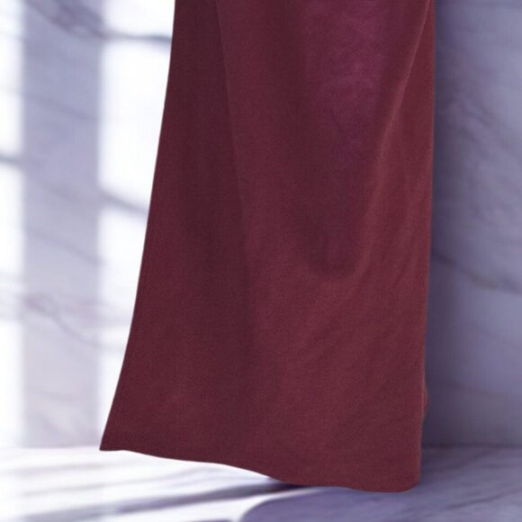 Maroon Slip Maxi Dress | Silky Feel | Elegant & Timeless Look 💋 - Picture 4 of 11